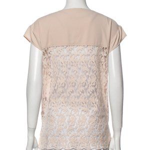 Alberto makali blush Boho lace wrap top XS